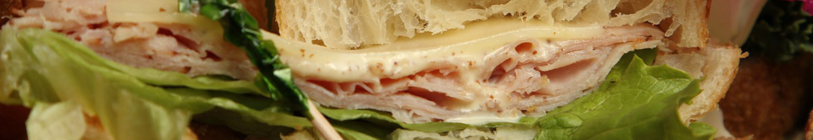 Eating Sandwich Cafe at Cafe La Flore Irving restaurant in San Francisco, CA.